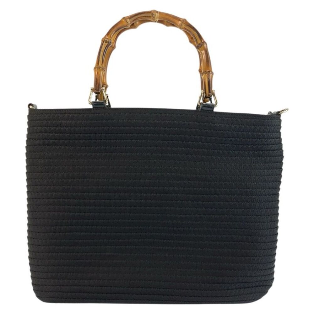 Gucci Nylon Bamboo Handbag Tote
